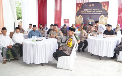 Jalin Tali Silaturahim dan Bersinergi, Polres Pasuruan dan Media Gelar Buka Puasa Bersama
