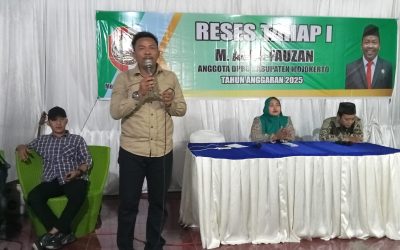 Ketua Komisi IV DPRD PKB Kabupaten Mojokerto, M. Agus Fauzan Gelar Reses Tahap I Anggaran 2025