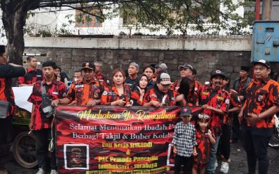 Pemuda Pancasila PAC Tambaksari & Srikandi UK Tambaksari Gelar Bagi Takjil ke 2 & Buka Bersama untuk Pererat Solidaritas