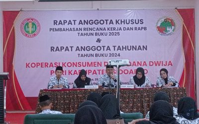 Koperasi Konsumen Delta Dana Dwija PGRI Kabupaten Sidoarjo Gelar Rapat Anggota Khusus dan Tahunan Tahun Buku 2024